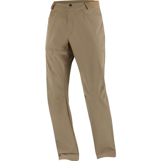 Salomon - pantaloni da trekking - wayfarer pants m shitake per uomo in softshell - taglia 40 fr, 42 fr, 44 fr, 46 fr - marrone