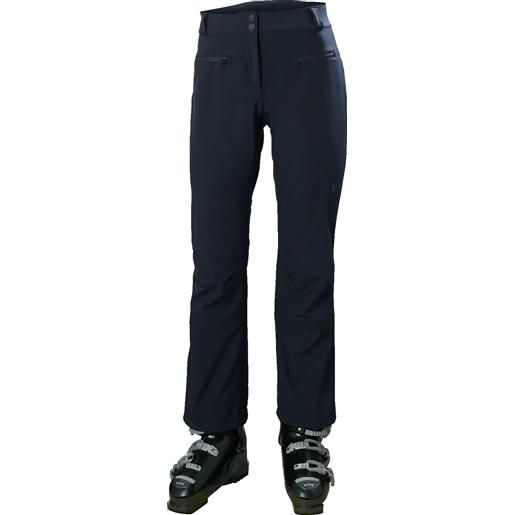 Helly-Hansen - pantaloni da sci - w bellissimo 2 pant navy per donne in softshell - taglia s - blu navy