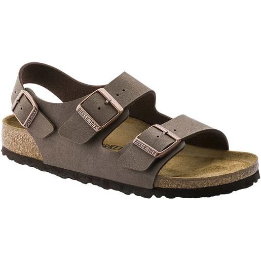 Birkenstock - sandali - milano m birko-flor birkibuc mocha per uomo - taglia 39,41,40,43,45,44,42 - marrone