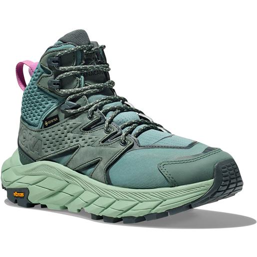 Hoka - scarpe per trekking di un giorno - anacapa mid gtx w trellis/mist green per donne in poliestere riciclato - taglia 6 us, 7,5 us, 8 us - verde