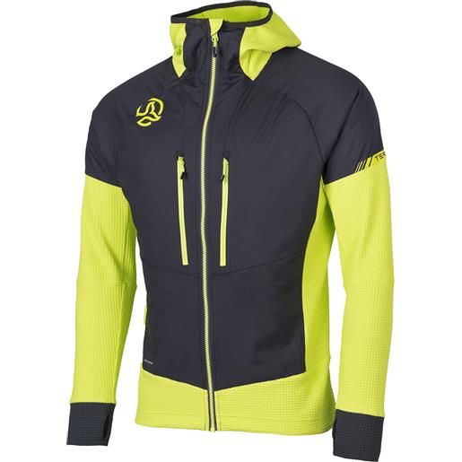 Ternua - giacca traspirante - agile hybrid jacket m acid lime per uomo - taglia m, xl - verde