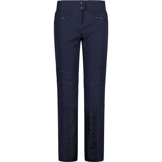 CMP - pantaloni da sci stretch e isolanti - woman pant stretch black blue per donne in pelle - taglia xs, s, m - blu navy