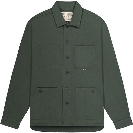 Picture Organic Clothing - giacca in cotone biologico - smeeth jacket jungle green per uomo in cotone - taglia s, m, l, xl - verde