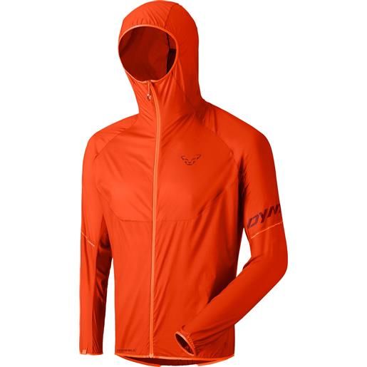 Dynafit - giacca a vento leggera - vert wind m jacket 72 dawn per uomo in pelle - taglia s, m, l, xl - arancione