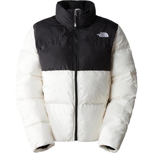 The North Face - piumino impermeabile - w saikuru jacket gardenia white/tnf black per donne in pelle - taglia m - bianco