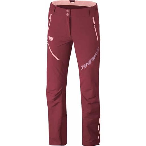 Dynafit - pantaloni da scialpinismo - mercury 2 dynastretch w pants burgundy per donne in pelle - taglia s, m, l - rosso