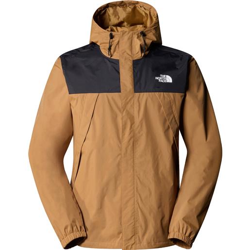 The North Face - giacca leggera e traspirante - m antora jacket utility brown/tnf black per uomo in pelle - taglia s, m, l, xl, xxl - marrone