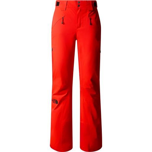 The North Face - pantaloni da sci aderenti - w lenado pant fiery red per donne - taglia xs, s - rosso