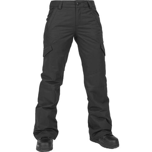Volcom - pantaloni isolanti - bridger ins pant black per donne - taglia xs - nero