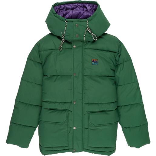 Element - piumino impermeabile - big trekka m puffer jacket dark green per uomo in nylon - taglia m, l - verde