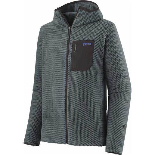 Patagonia - giacca tecnica di pile con cappuccio - m's r1 air full-zip hoody nouveau green per uomo - taglia s, m, l, xl, xxl - verde