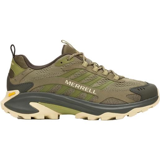 Merrell - scarpe per trekking di un giorno - moab speed 2 olive per uomo - taglia 42,43,43.5,44,44.5,45 - kaki