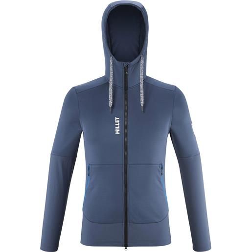 Millet - pile da arrampicata - cimai hybrid hoodie m dark denim per uomo - taglia s, m, l, xl - blu navy