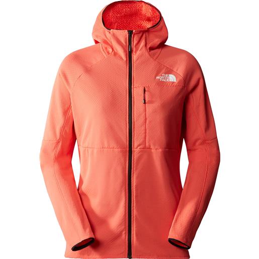 The North Face - pile da alpinismo - w summit futurefleece fz hoodie radiant orange per donne - taglia xs, s, m, l - arancione