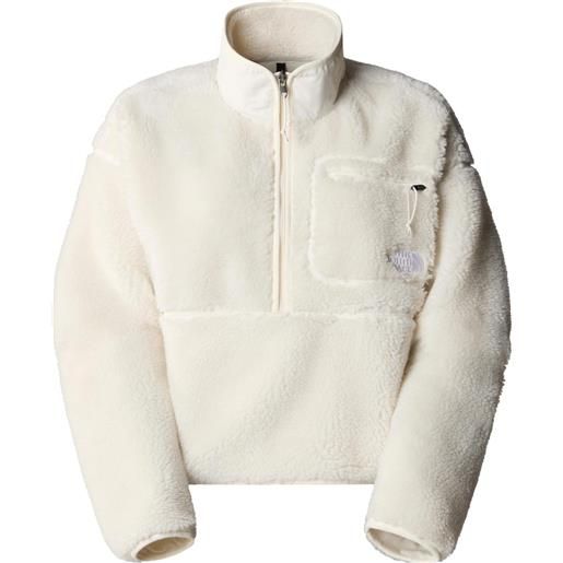 The North Face - giacca in pile spessa - w extreme pile pullover white dune per donne - taglia xs, s, m, l - beige