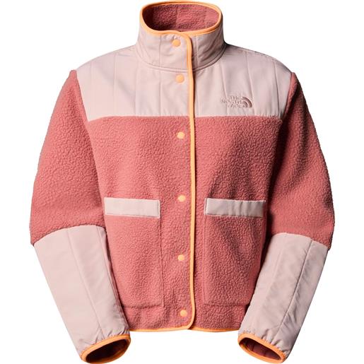 The North Face - pile caldo - w cragmont fleece jacket light mahogany/pink moss per donne - taglia xs, s, m, l - rosa