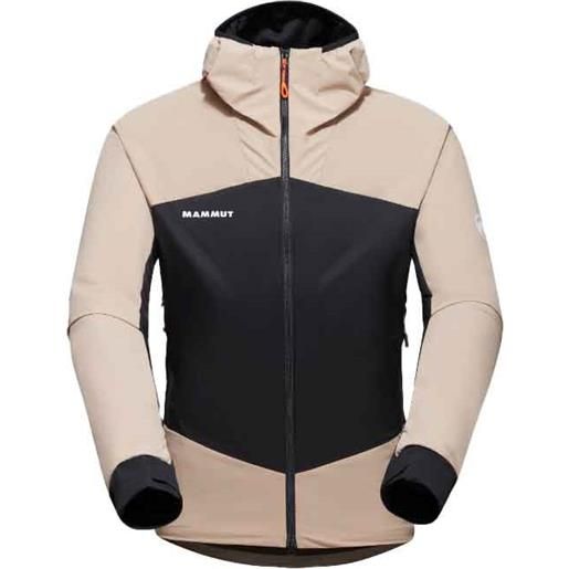 Mammut - giacca da scialpinismo - taiss in hybrid hooded jacket men savannah black per uomo - taglia s, m, xl - beige
