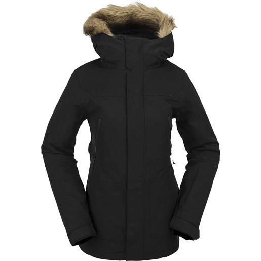 Volcom - parka isolante da snowboard - shadow ins jacket black per donne - taglia xs, s, m - nero