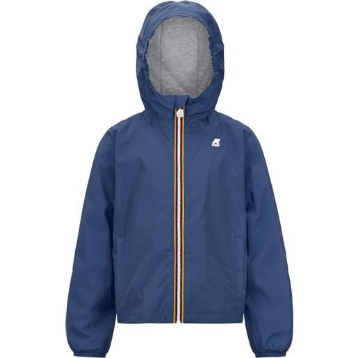 K-Way - giacca impermeabile, traspirante e antivento - p. Jacques nylon jersey blue fiord in nylon - taglia 6a, 8a, 10a, 12a, 14a