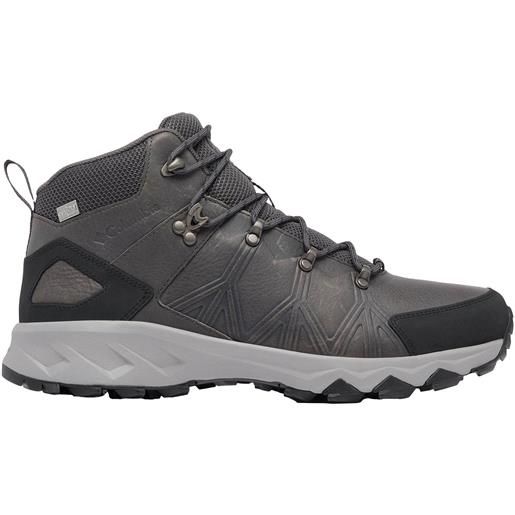 Columbia - scarpe da trekking - peakfreak ii mid outdry leat ti grey steel dark grey per uomo - taglia 8,5 us, 9 us, 9,5 us, 10 us, 10,5 us, 11 us, 11,5 us, 12 us - grigio