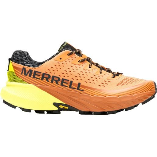 Merrell - scarpe da trail - agility peak 5 melon-hiviz per uomo - taglia 41,41.5,42,43,43.5,44,44.5,45,46 - arancione