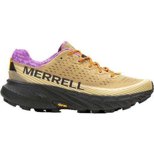 Merrell - scarpe da trail - agility peak 5 khaki-dewberry per uomo - taglia 41.5,42,43,43.5 - kaki