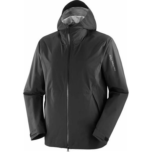 Salomon - giacca impermeabile e traspirante - outerpath 2.5l wp jkt m deep black per uomo - taglia s, m, l, xl - nero