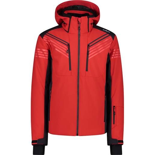 CMP - giacca da sci softshell - man jacket zip hood softshell ferrari per uomo in softshell - taglia m, xl - rosso