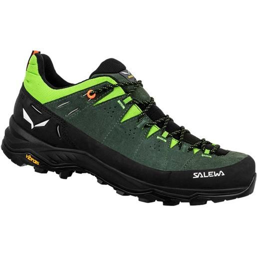 Salewa - scarponi da trekking - alp trainer 2 m raw green/black per uomo - taglia 7,5 uk, 8 uk, 8,5 uk, 9 uk, 9,5 uk, 10 uk, 10,5 uk, 11 uk - verde