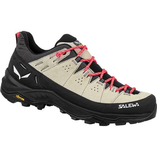Salewa - scarpe da trekking - alp trainer 2 w oatmeal/black per donne - taglia 4 uk, 5 uk, 5,5 uk, 6 uk, 7 uk, 7,5 uk - verde