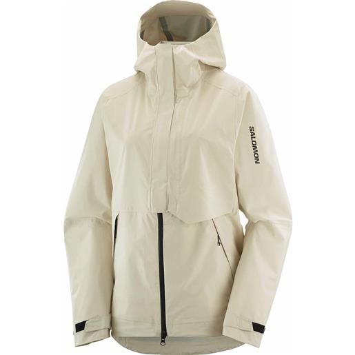Salomon - giacca impermeabile e traspirante - outerpath wp jkt pro w rainy day per donne - taglia xs, s, m, l - beige