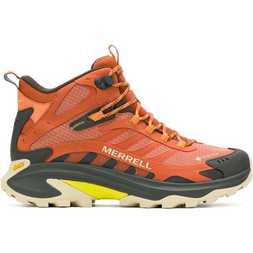 Merrell - scarpe da trekking in gore-tex - moab speed 2 mid gtx clay per uomo - taglia 41,41.5,42,43,43.5,44,44.5,45,46 - nero