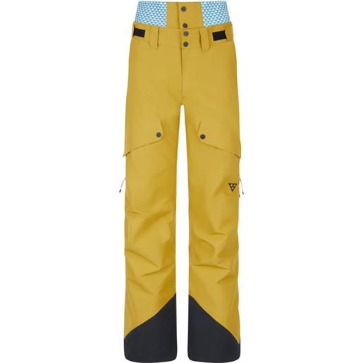 Blackcrows - pantaloni da sci polartec® - w ora body map pant gold per donne - taglia s - giallo