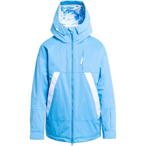 Roxy - giacca isolata in prima. Loft® - chloe kim jacket snow azure blue per donne - taglia s, m
