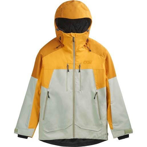 Picture Organic Clothing - giacca da sci impermeabile e traspirante - exa jkt desert sage per donne in pelle - taglia s, m - arancione