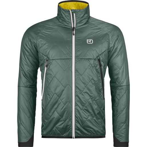 Ortovox - giacca da scialpinismo - swisswool piz vial jacket m arctic grey per uomo - taglia l, xl - verde