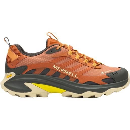 Merrell - scarpe da trekking in gore-tex - moab speed 2 gtx clay per uomo - taglia 41,41.5,42,43,43.5,44,44.5,45,46 - arancione