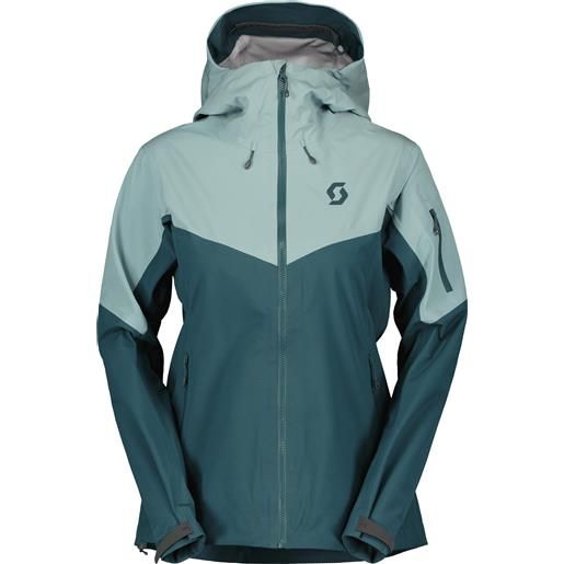 Scott - giacca protettiva - jacket w's explorair 3l northern mint green/aruba green per donne in pelle - taglia xs, s - blu