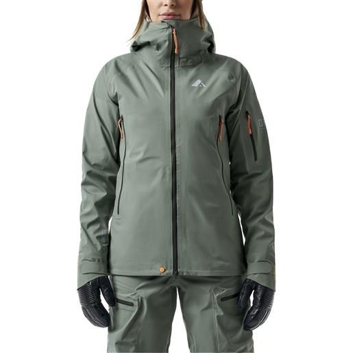 Orage - giacca protettiva - alpina mtn-x 3l light jacket dark leaf per donne - taglia s, l - verde