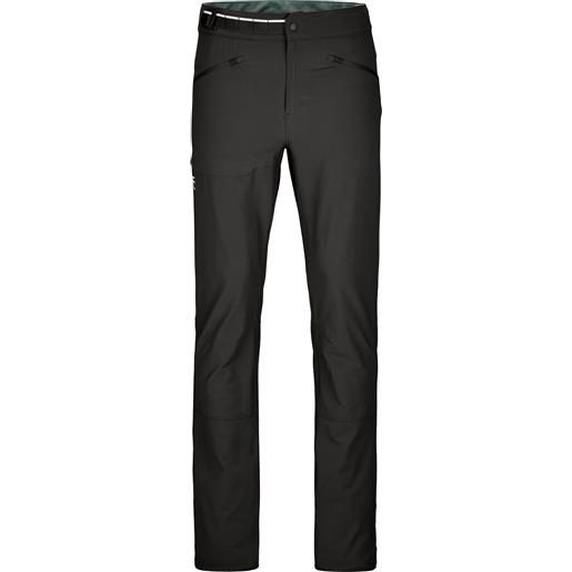 Ortovox - pantaloni da trekking resistenti - brenta pants m black raven per uomo in pelle - taglia s, m, l, xl - nero