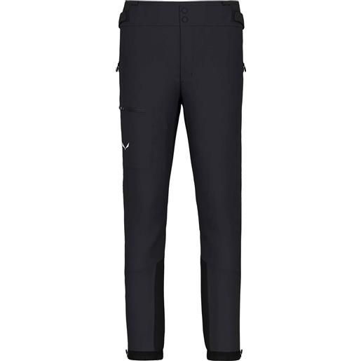 Salewa - pantaloni impermeabili - ortles ptx 3l m pants black out per uomo in silicone - taglia s, m, l, xl - nero