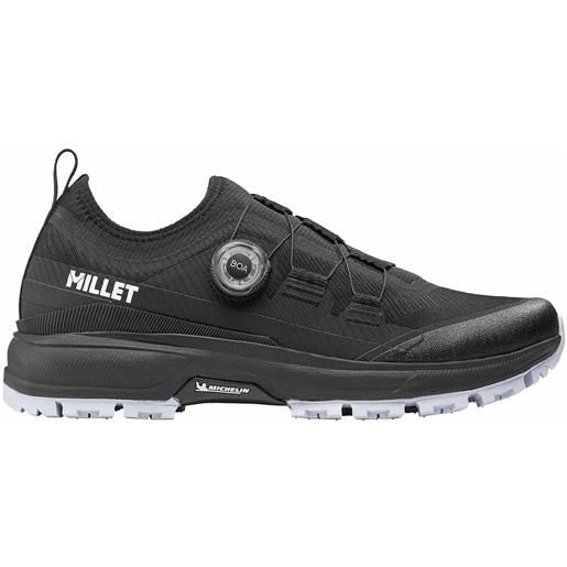 Millet - scarpe da fast hiking ultraleggere - wanaka boa m black per uomo in pelle - taglia 7,5 uk, 8 uk, 8,5 uk, 9 uk, 9,5 uk, 10 uk, 10,5 uk, 11 uk - nero