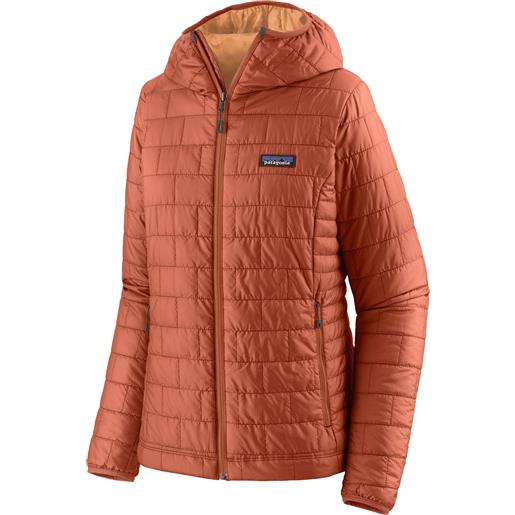 Patagonia - piumino caldo e leggero - w's nano puff hoody sienna clay per donne in pelle - taglia xs, s, m, l - arancione