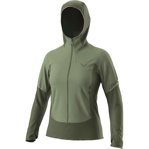 Dynafit - giacca traspirante in polartec® - traverse alpha hooded jacket w sage per donne - taglia xs, s, m, l - verde