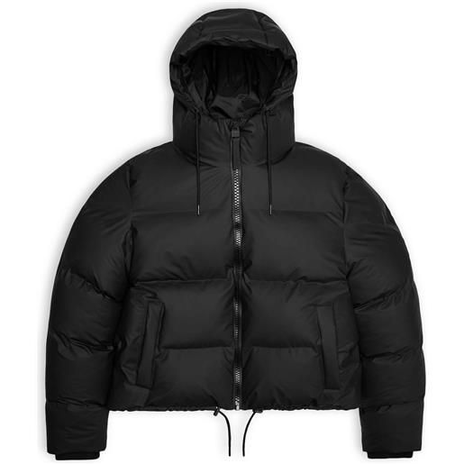 Rains - piumino impermeabile - w alta puffer jacket black per donne - taglia s, l - nero