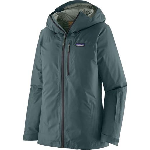 Patagonia - giacca da sci isolante - w's insulated powder town jkt nouveau green per donne - taglia s, m - verde