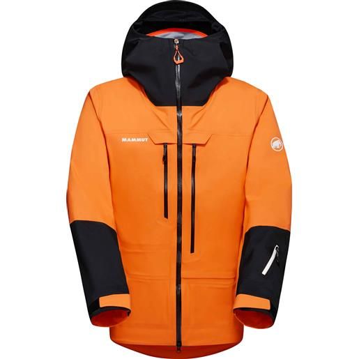 Mammut - giacca da scialpinismo - haldigrat air hs hooded jacket men tangerine black per uomo - taglia m, l - arancione
