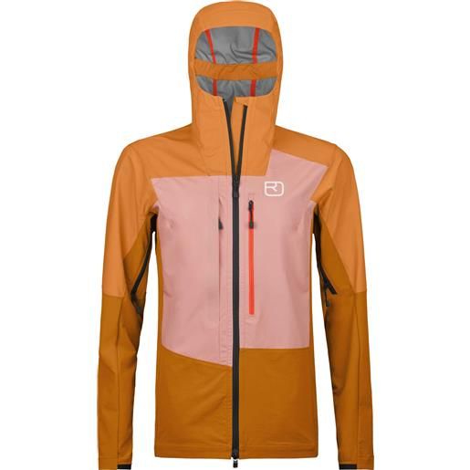 Ortovox - giacca da freeride - mesola jacket w autumn leaves per donne in softshell - taglia s, l - marrone