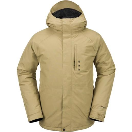 Volcom - giacca da snowboard isolante - dua ins gore jacket dark khaki per uomo - taglia m - kaki