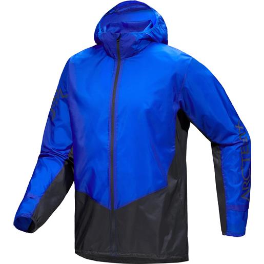 Arc'Teryx - giacca da trail/running in gore-tex - norvan windshell hoody m vitality/black sapphire per uomo in pelle - taglia s, m, l - blu